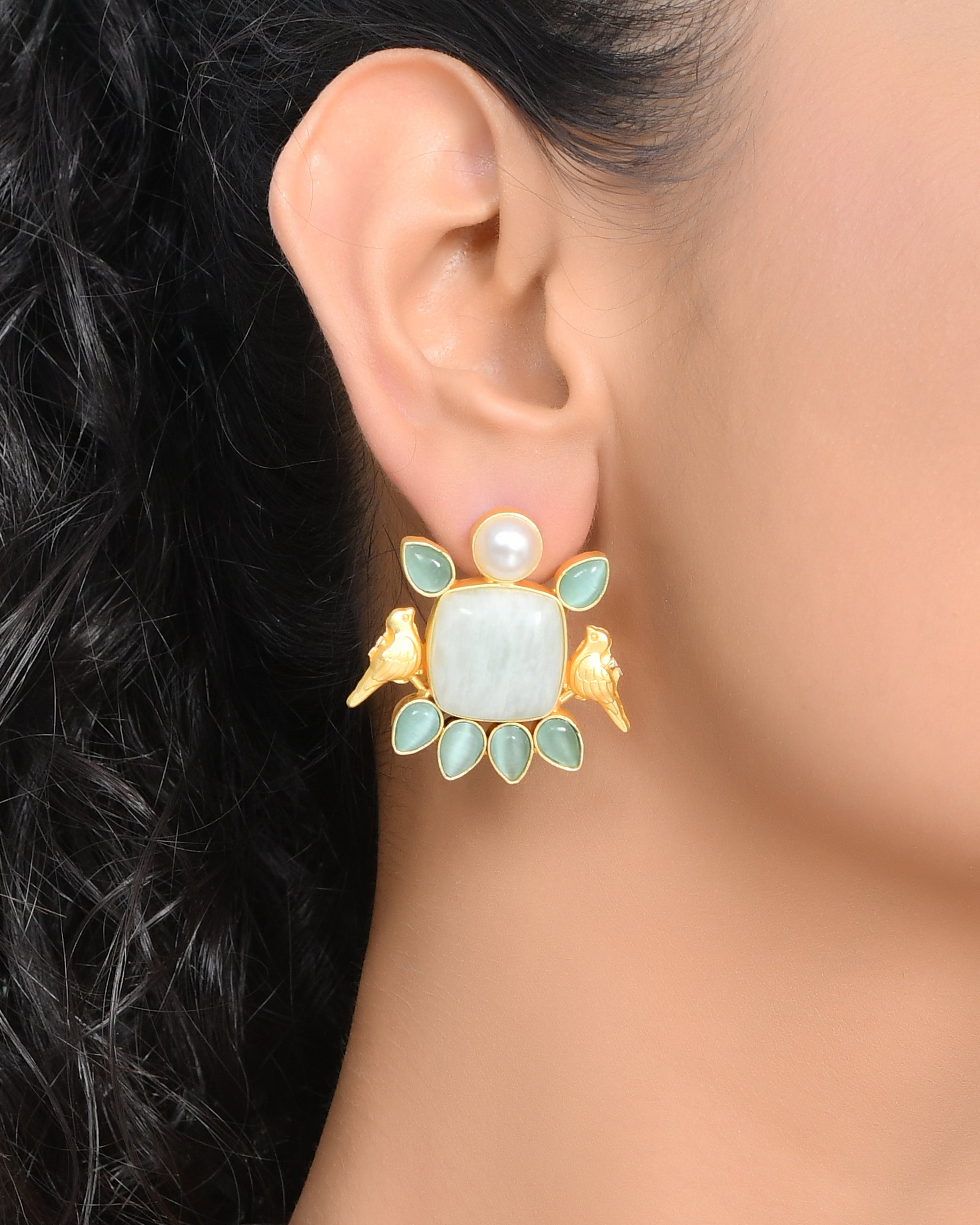 PASTLE BIRDIE STUDS